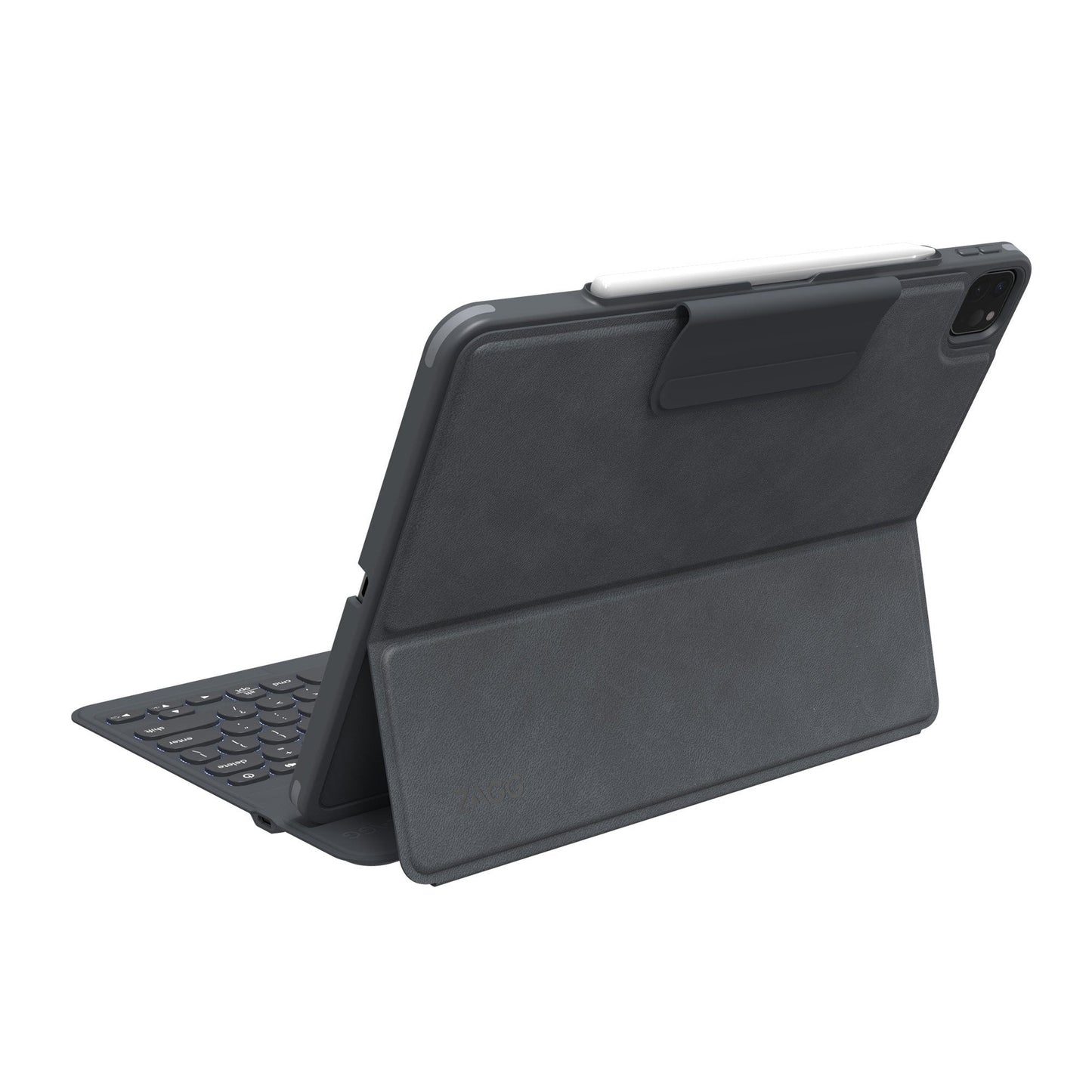iPad Air 13-in M3/M2/Pro 12.9 6th Gen ZAGG Charcoal Pro Keys Keyboard
