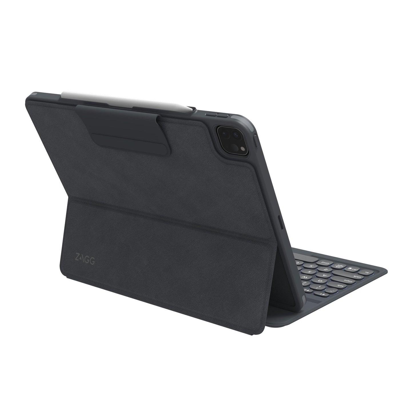 iPad Air 13-in M3/M2/Pro 12.9 6th Gen ZAGG Charcoal Pro Keys Keyboard