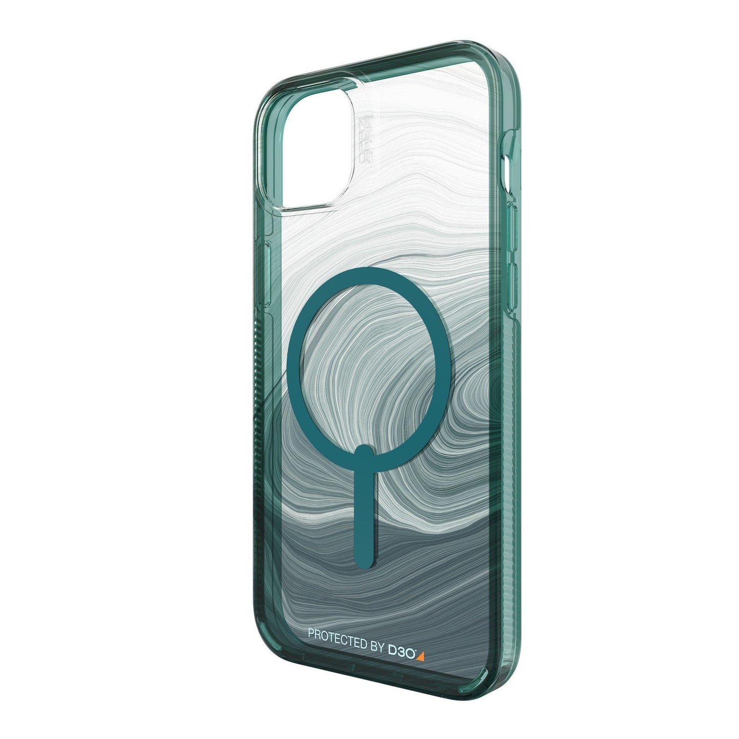 iPhone 15 Plus/14 Plus Gear4 D3O Milan Snap Case - Green Swirl