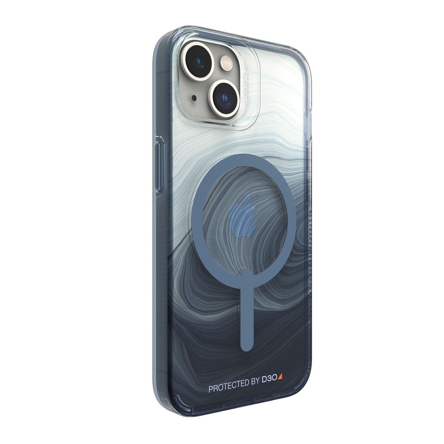 iPhone 15/14/13 Gear4 D3O Milan Snap Case - Blue Swirl