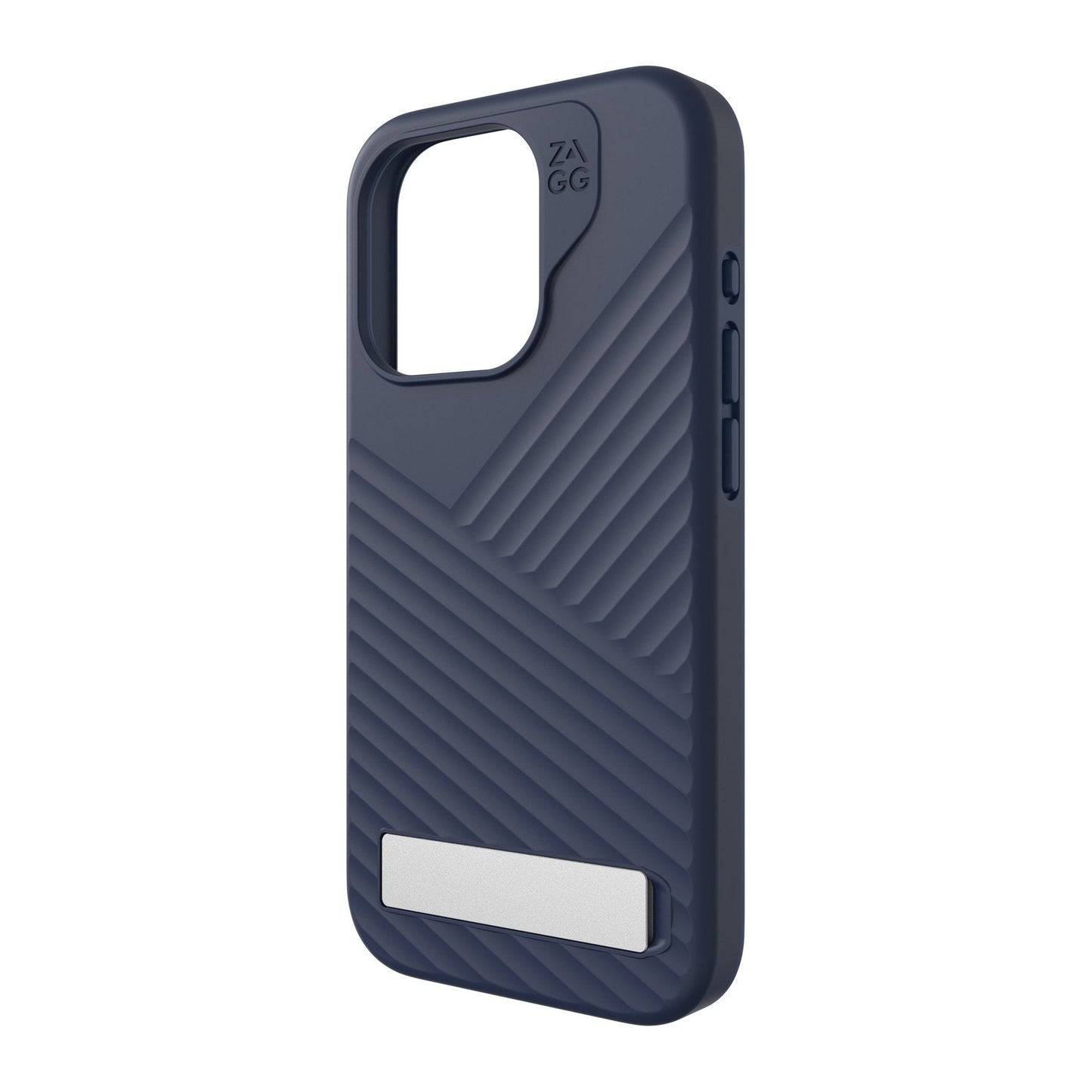 iPhone 15 Pro ZAGG/GEAR4 Graphene Denali Snap Kickstand Case - Navy