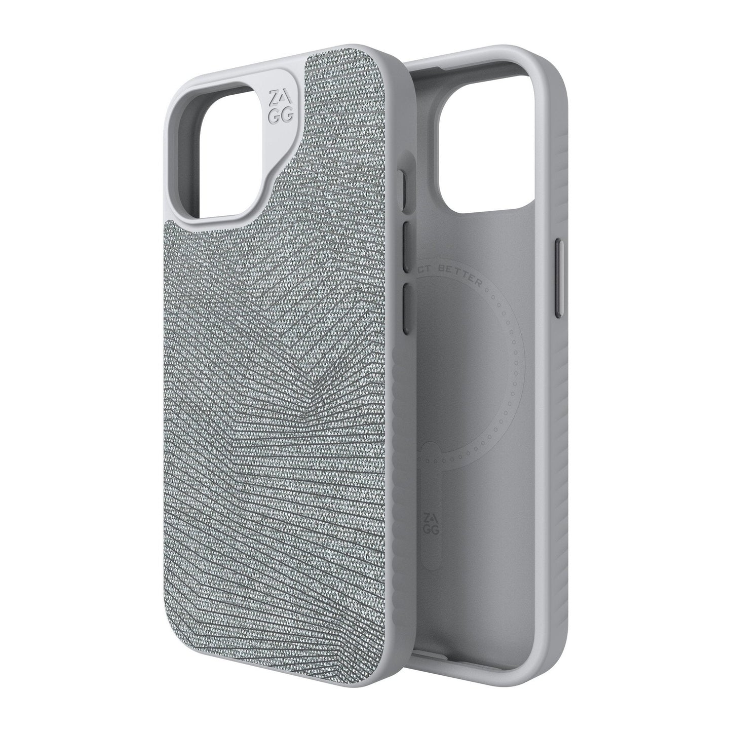 iPhone 15/14/13 ZAGG/GEAR4 Graphene London Snap Case - Grey Geo