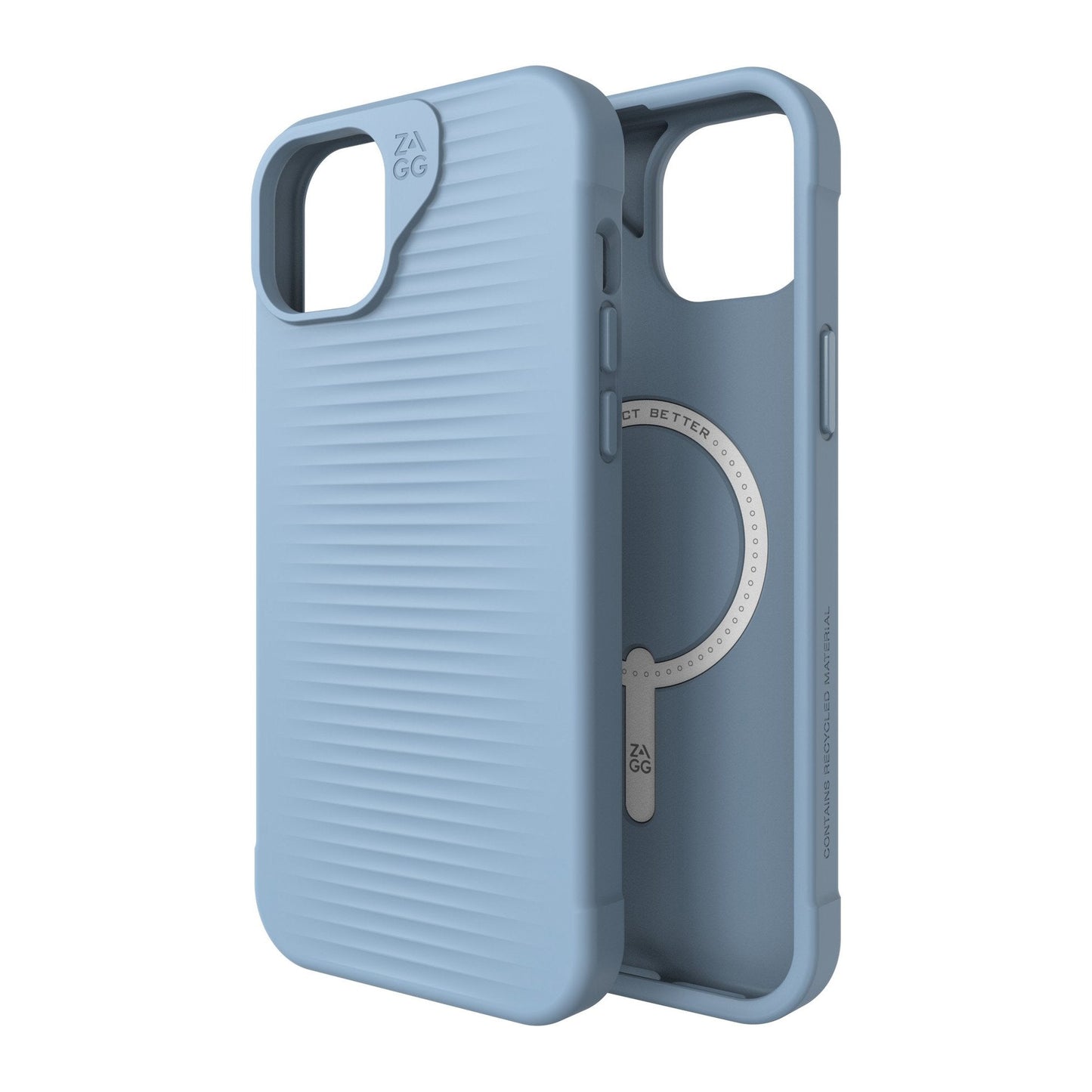 iPhone 15 Plus/14 Plus ZAGG/GEAR4 Graphene Luxe Snap Case - Blue
