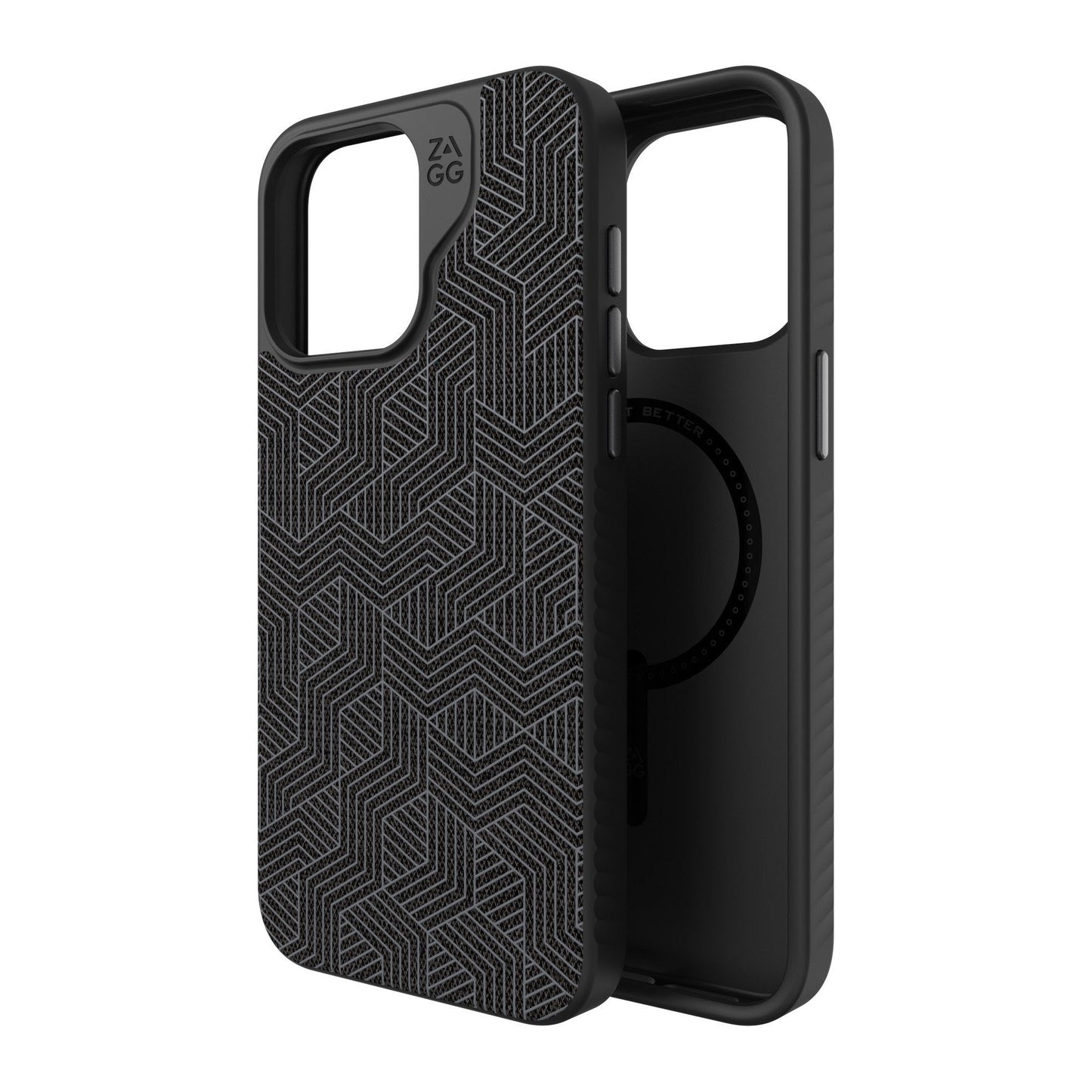 iPhone 15 Pro Max ZAGG/GEAR4 Graphene London Snap Case - Black Geo