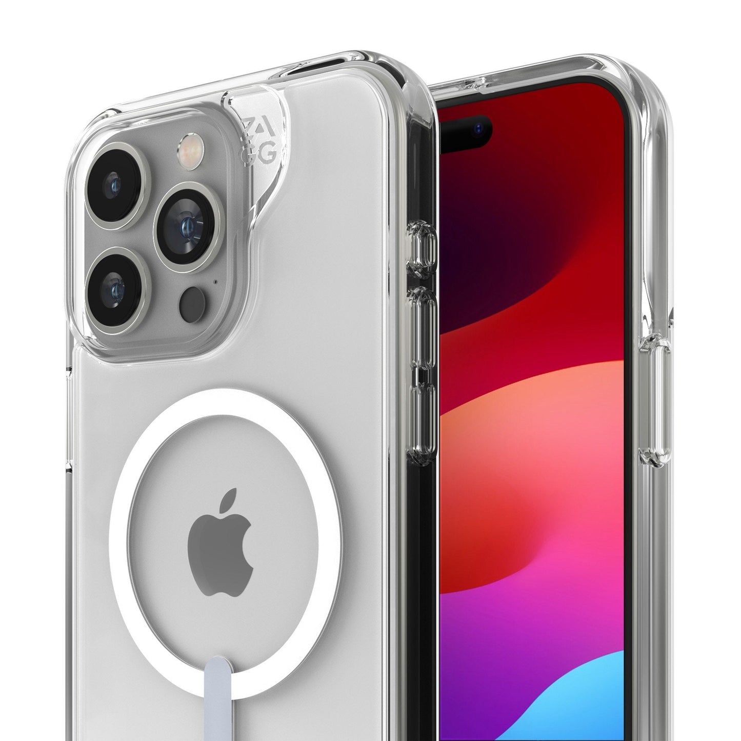 iPhone 15 Pro Max ZAGG/GEAR4 Graphene Crystal Palace Snap Kickstand Case - Clear