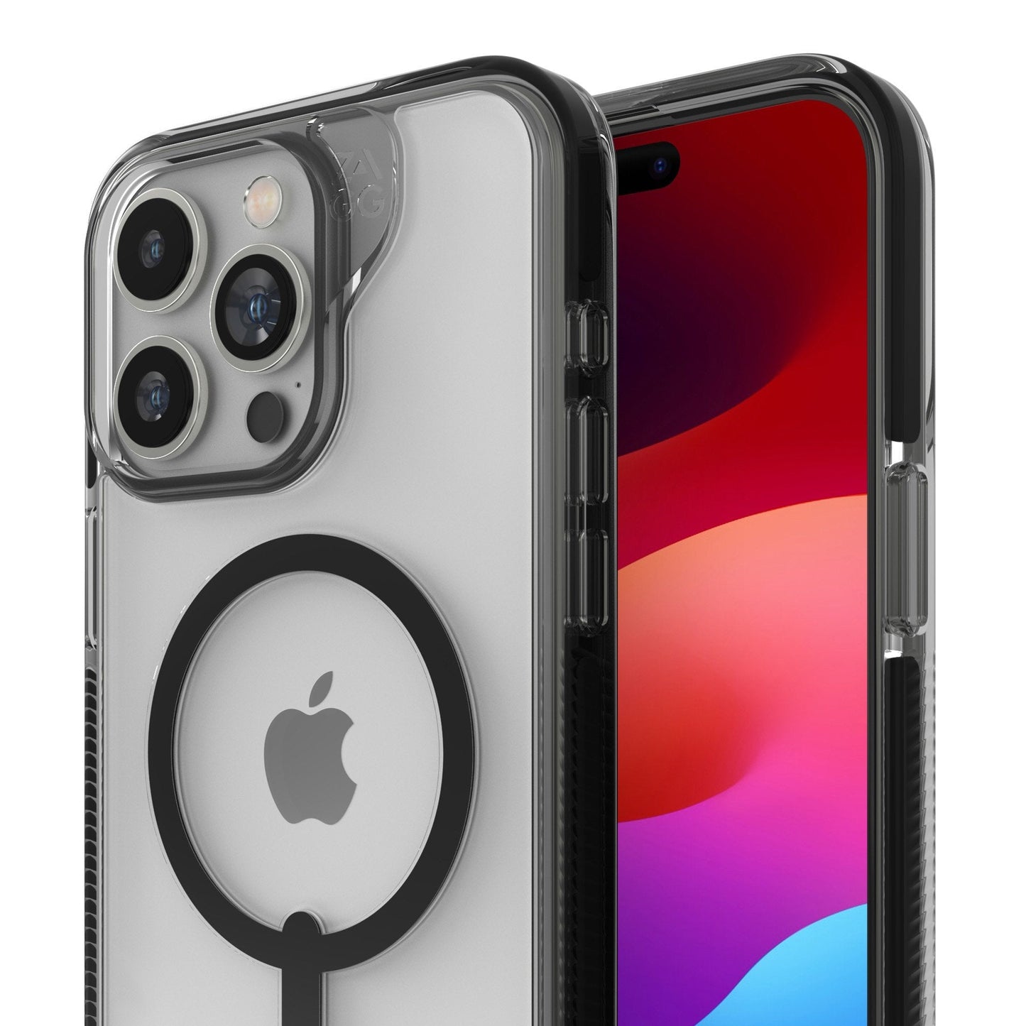iPhone 15 Pro Max ZAGG/GEAR4 Graphene Santa Cruz Snap Case - Black