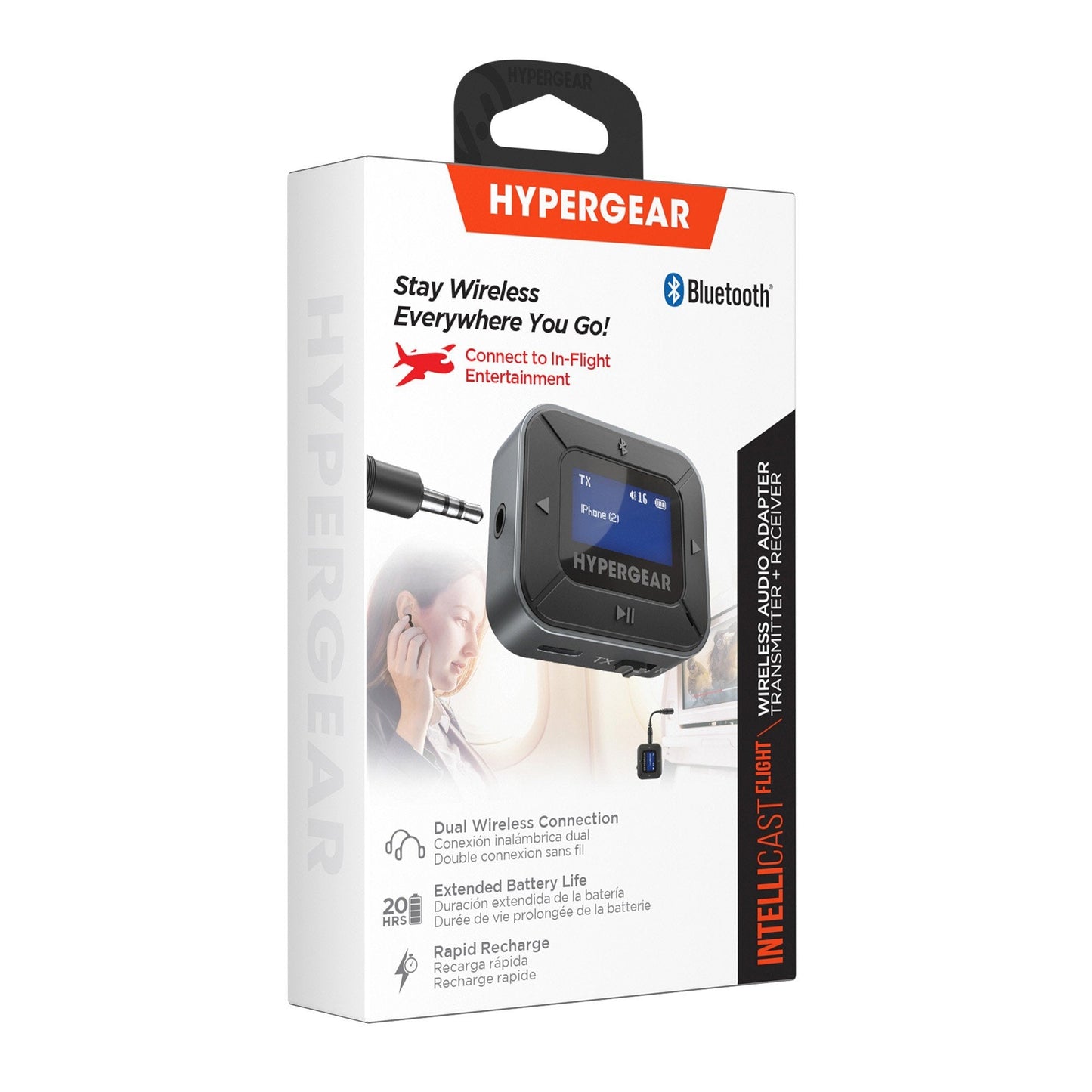HyperGear IntelliCast Flight Wireless Audio Adapter - Transmitter + Receiver