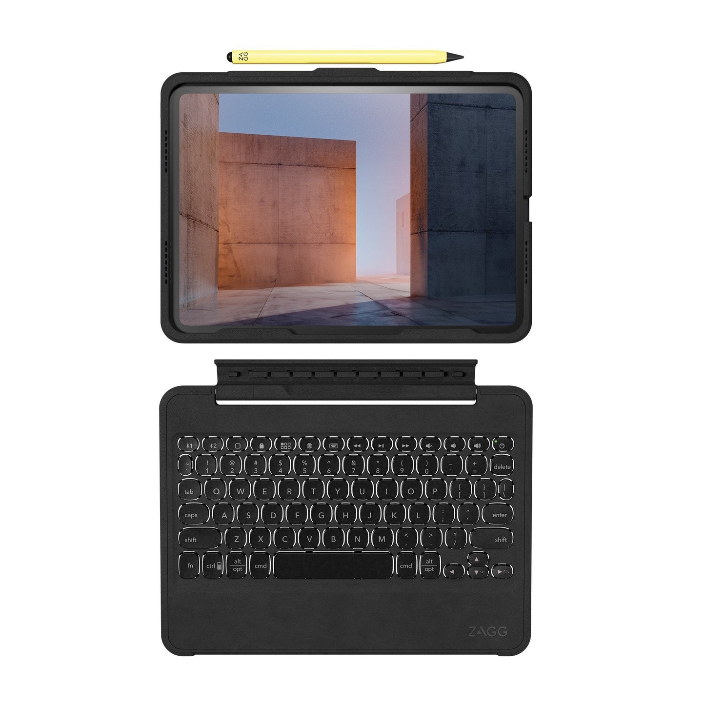 iPad Pro 11-in M4 ZAGG Pro Keys Rugged Keyboard - Black