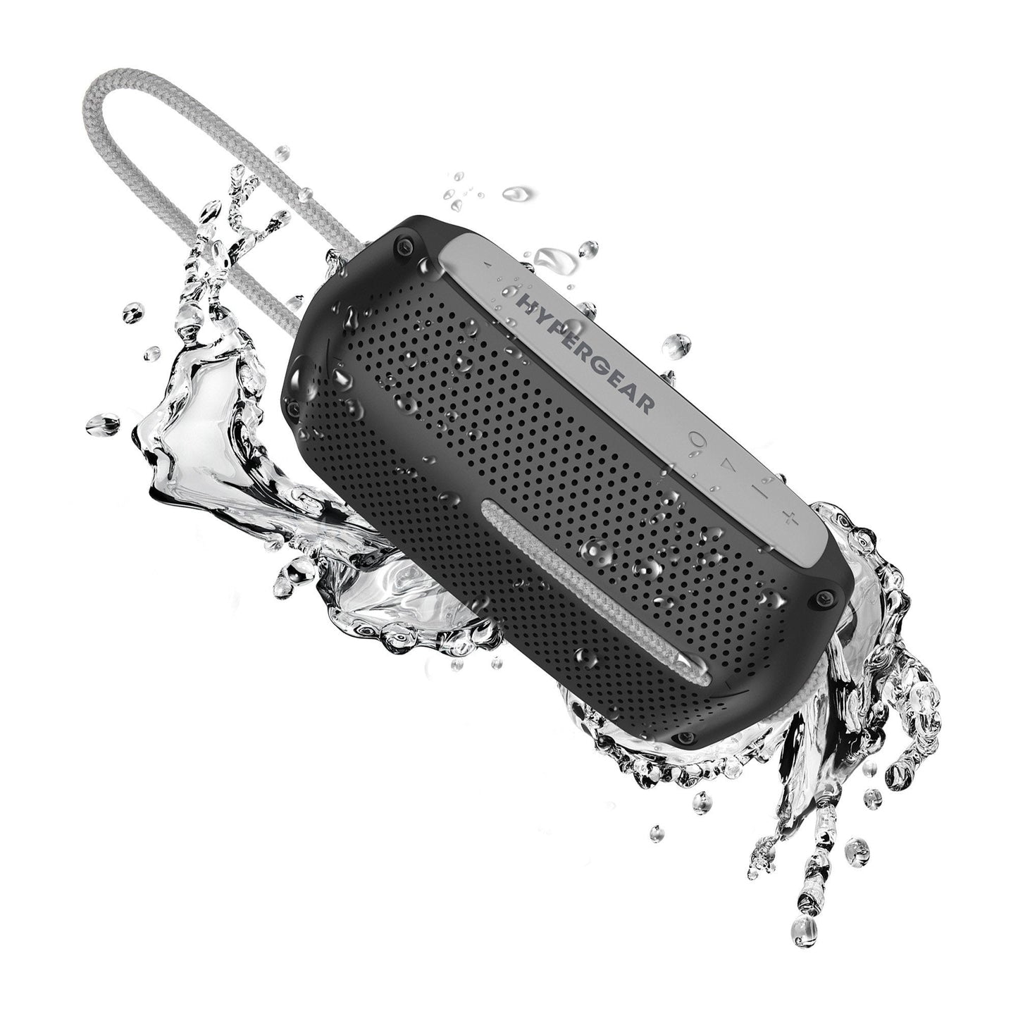 HyperGear Wave Wireless Waterproof Bluetooth Speaker - Black/Grey