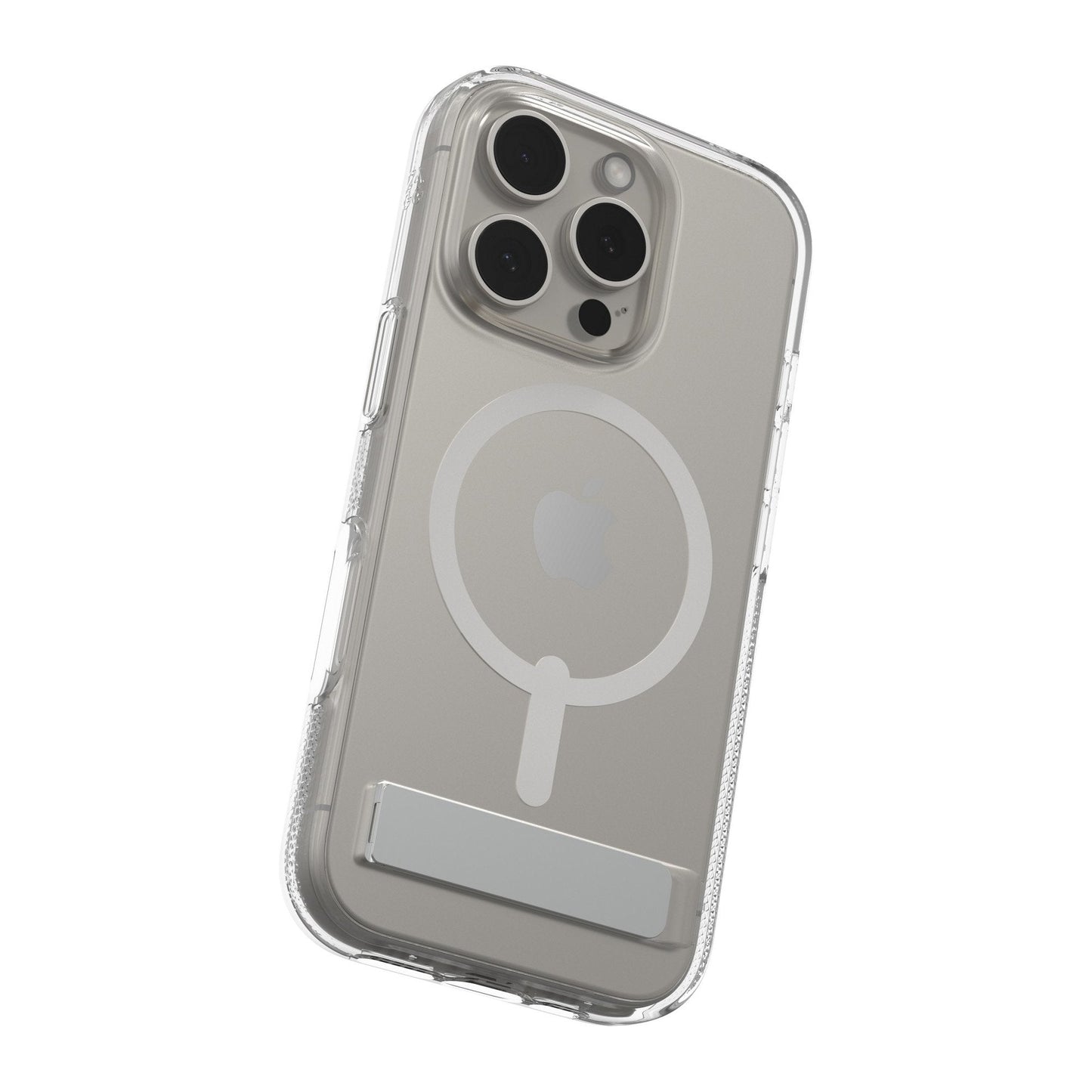 iPhone 16 Pro ZAGG Graphene Crystal Palace Snap Kickstand Case - Clear