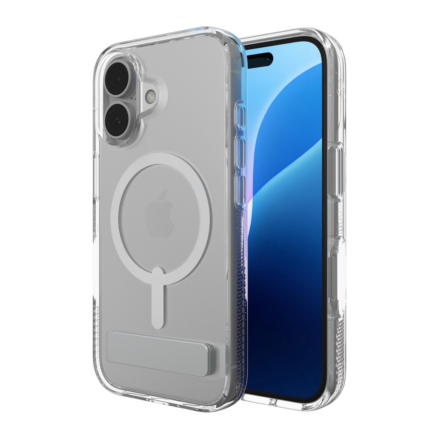 iPhone 16 ZAGG Graphene Crystal Palace Snap Kickstand Case - Clear