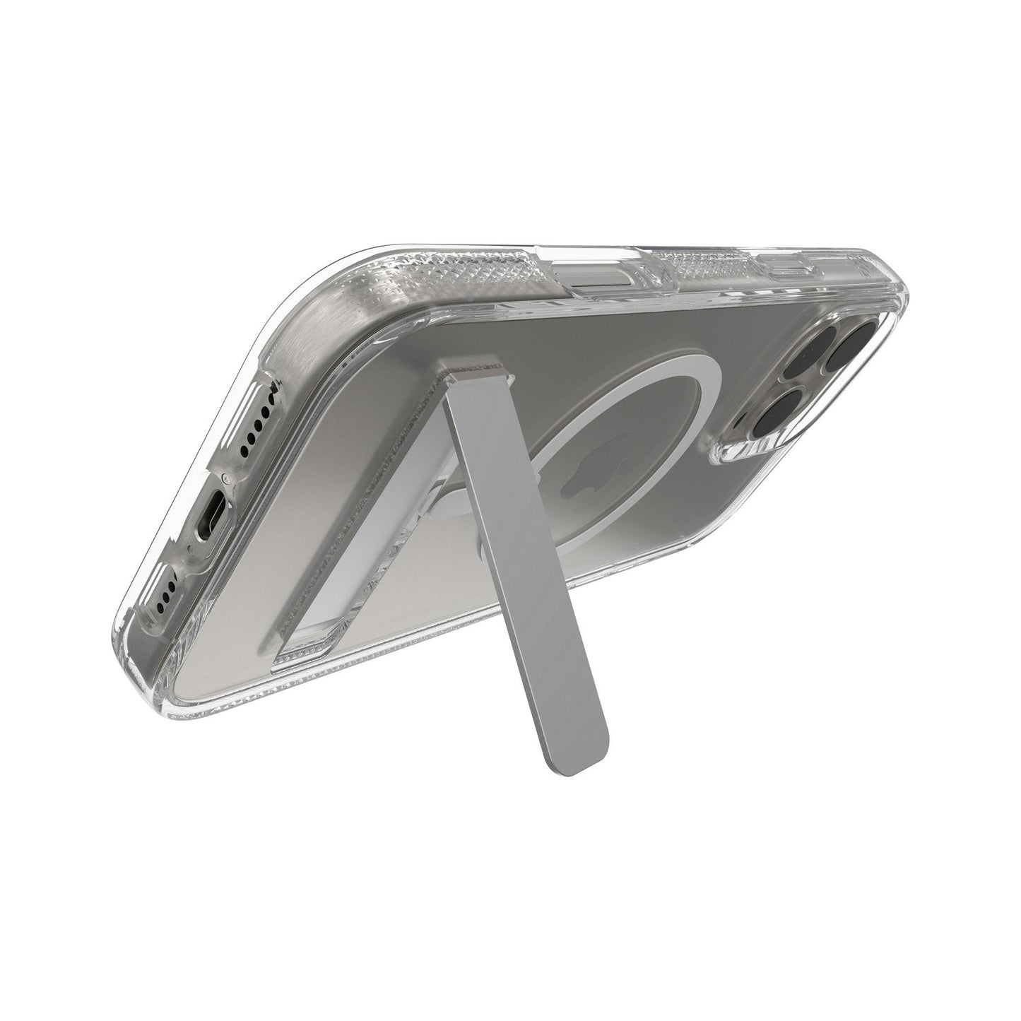 iPhone 16 Pro Max ZAGG Graphene Crystal Palace Snap Kickstand Case - Clear