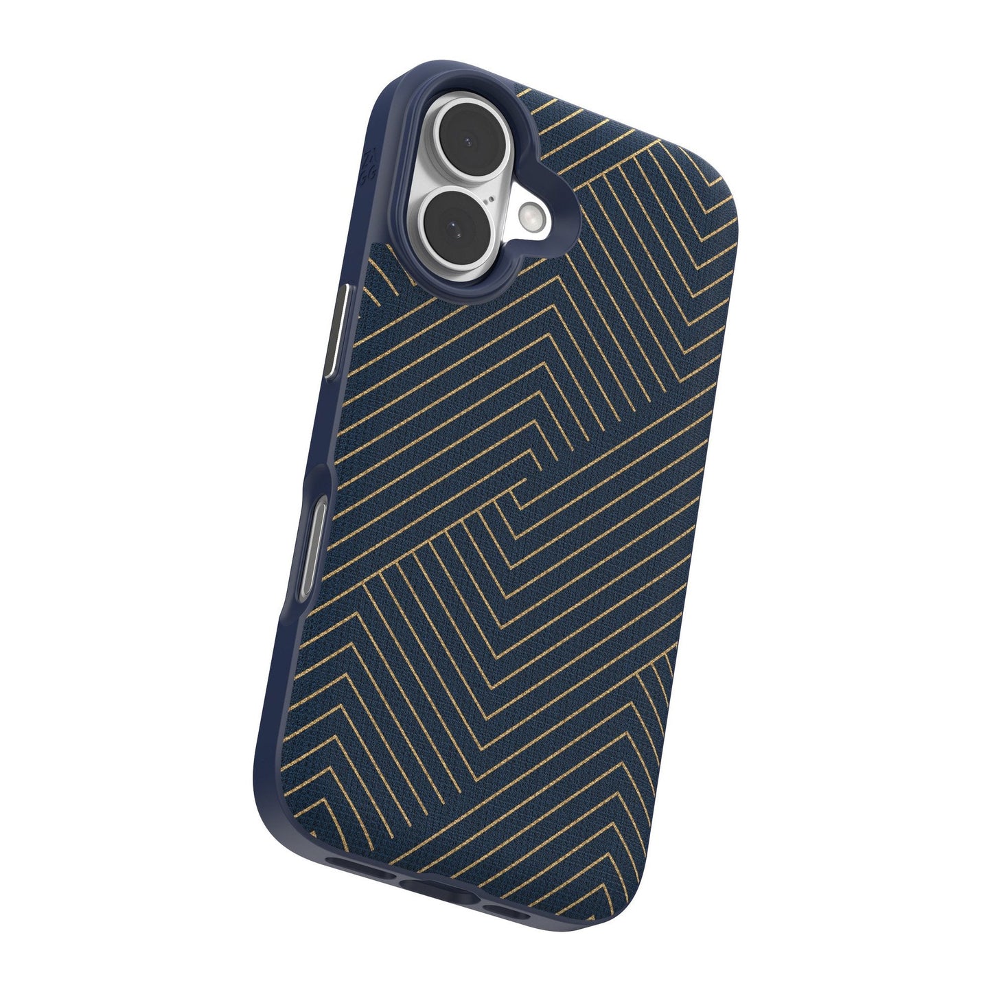 iPhone 16 ZAGG Graphene London Snap Case - Navy Gold