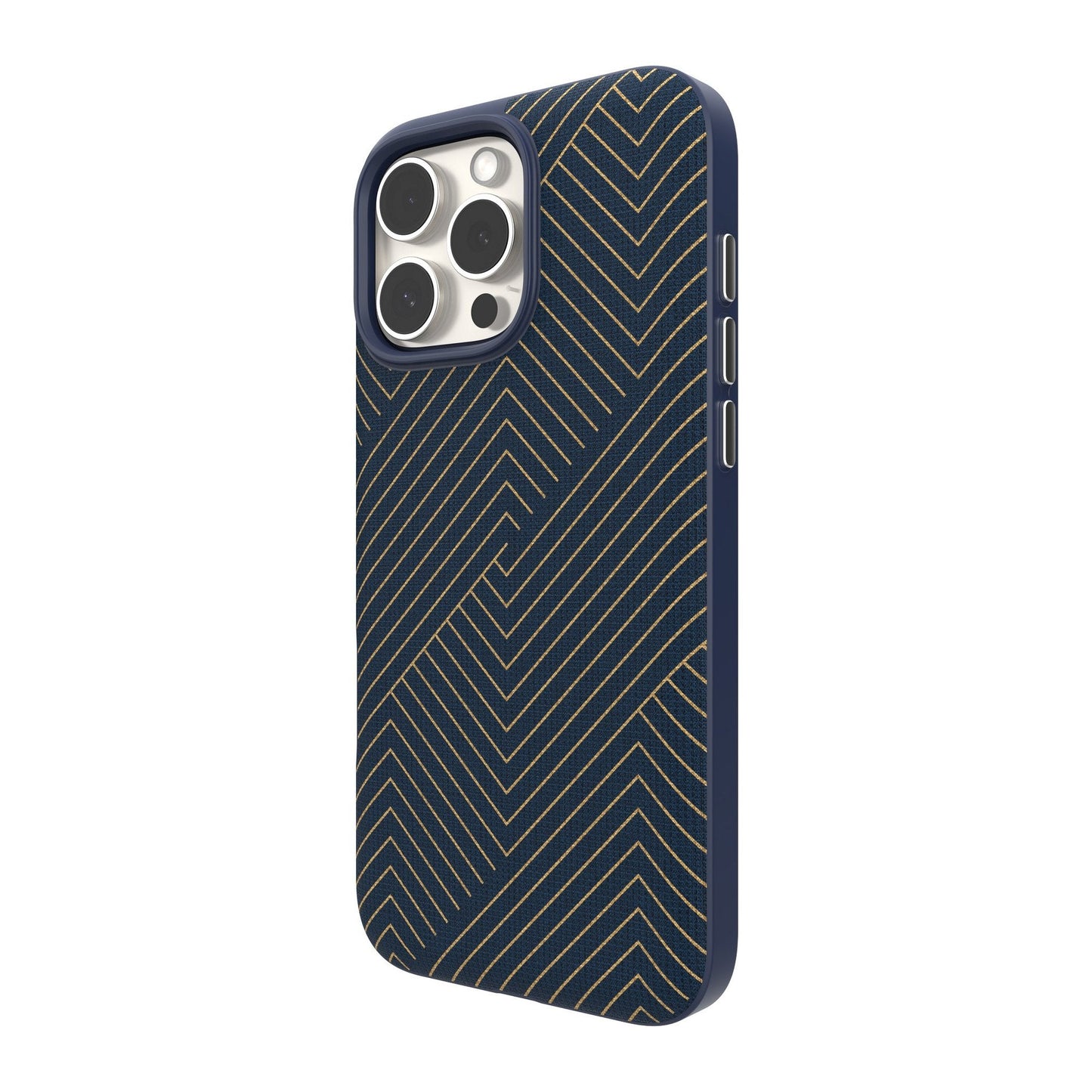 iPhone 16 Pro Max ZAGG Graphene London Snap Case - Navy Gold