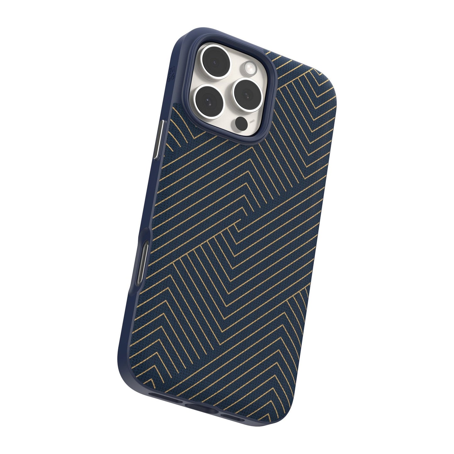 iPhone 16 Pro Max ZAGG Graphene London Snap Case - Navy Gold