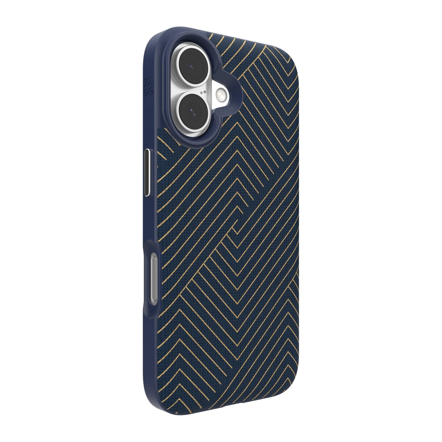 iPhone 16 ZAGG Graphene London Snap Case - Navy Gold