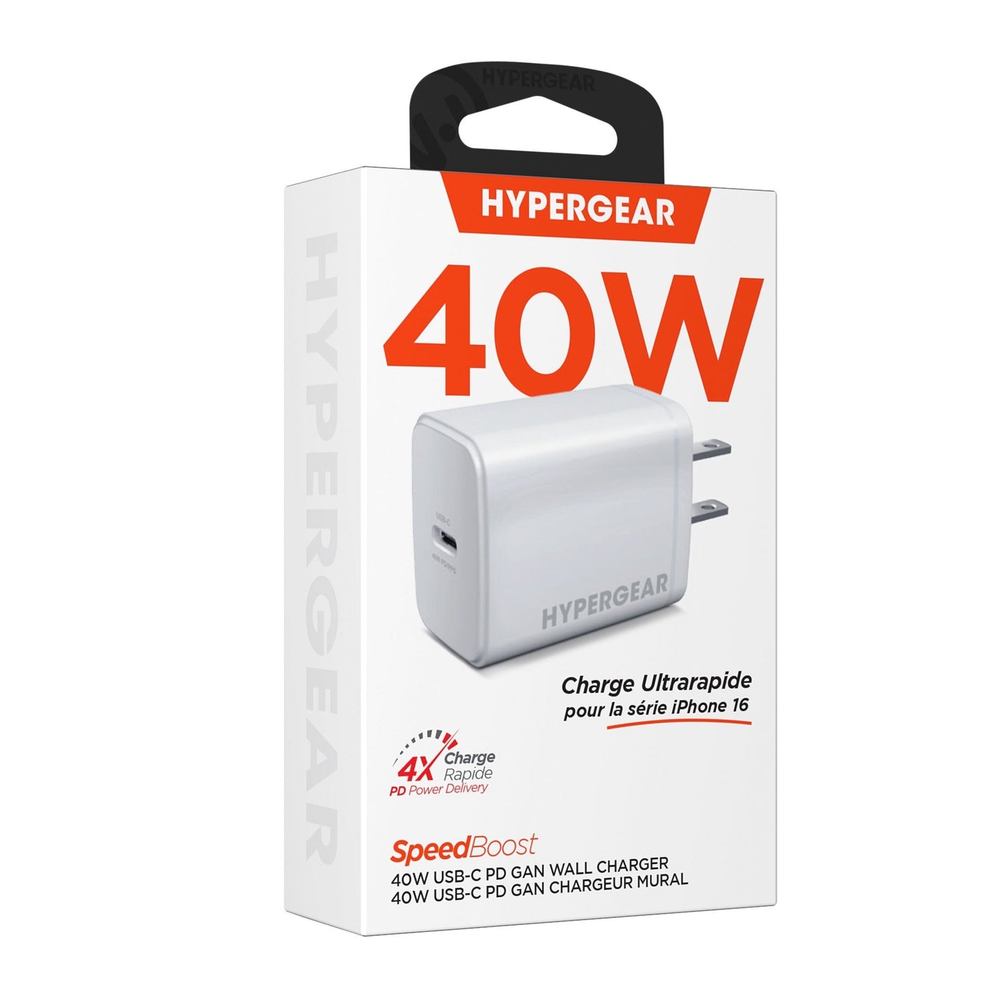 HyperGear 40W USB-C GaN Wall Charger - White