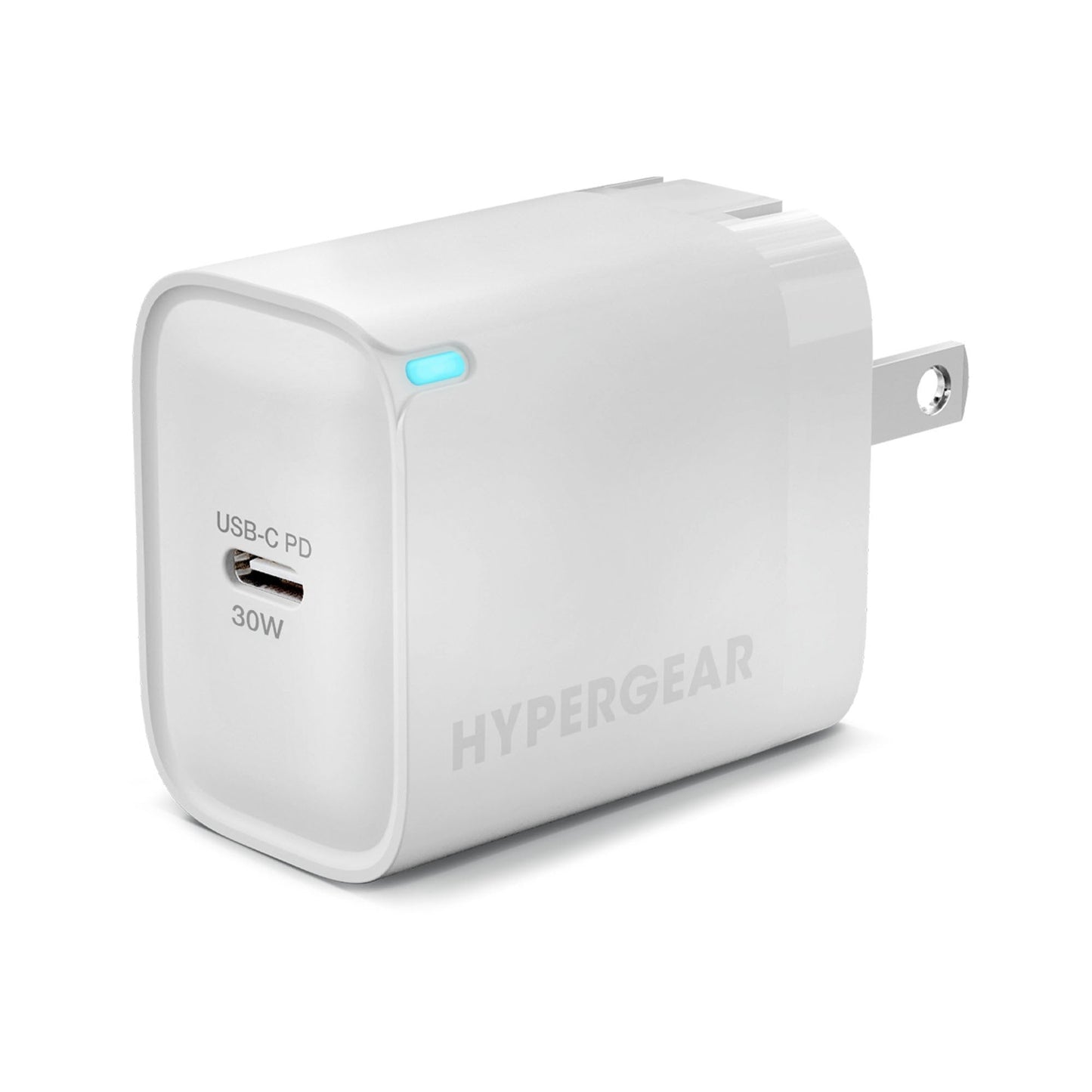 Hypergear 30W USB-C PD Wall Charger Hub w/LED - White
