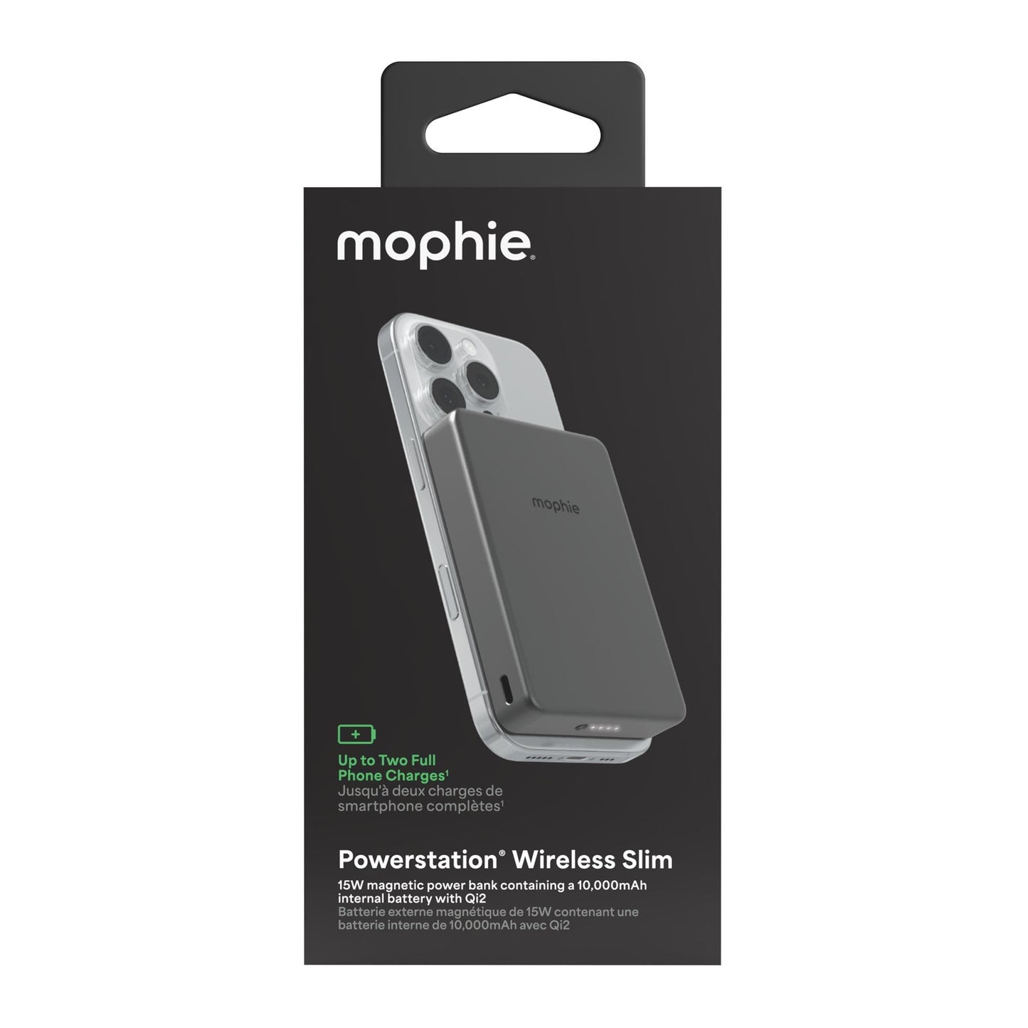 Mophie Qi2 10,000 mAh Powerstation Wireless - Black