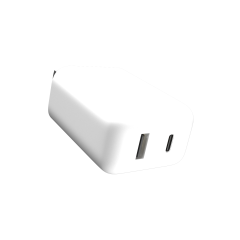 2 Plug - 20W USB Type C And USB Type A Wall Power Adapter (AmpSentrix)