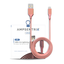 3 ft Non-MFI USB Type A To Lightning Cable (AmpSentrix) (Infinity) (Pink)