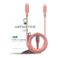 6 ft Non-MFI USB Type C To Lightning Cable (AmpSentrix) (Infinity) (Pink)