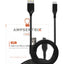 3 ft Micro USB To USB Type A Cable (AmpSentrix) (Infinity) (Black)