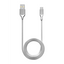 3 ft USB Type C To USB Type A Cable (AmpSentrix) (Infinity) (Silver)
