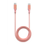 3 ft USB Type C To USB Type C Cable (AmpSentrix) (Infinity) (Pink)
