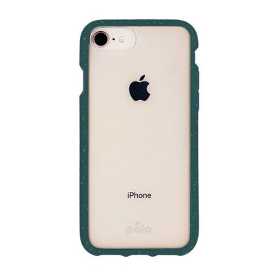 iPhone SE 2022/2020/8 Pela Clear/Green Compostable Eco-Friendly Protective Case