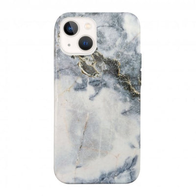 iPhone 13 Uunique Blue Blue Quartz Marble Nutrisiti Eco Printed Back Case