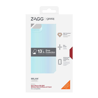 iPhone SE 2022/2020/8 Gear4 D3O Milan Case - Aurora