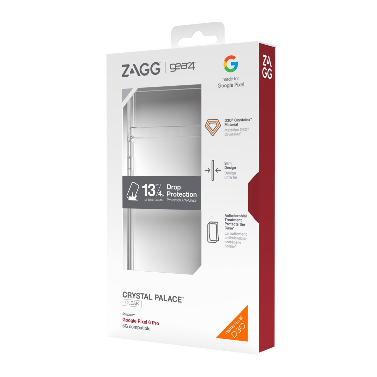 Google Pixel 6 Pro Gear4 D3O Clear Crystal Palace Case
