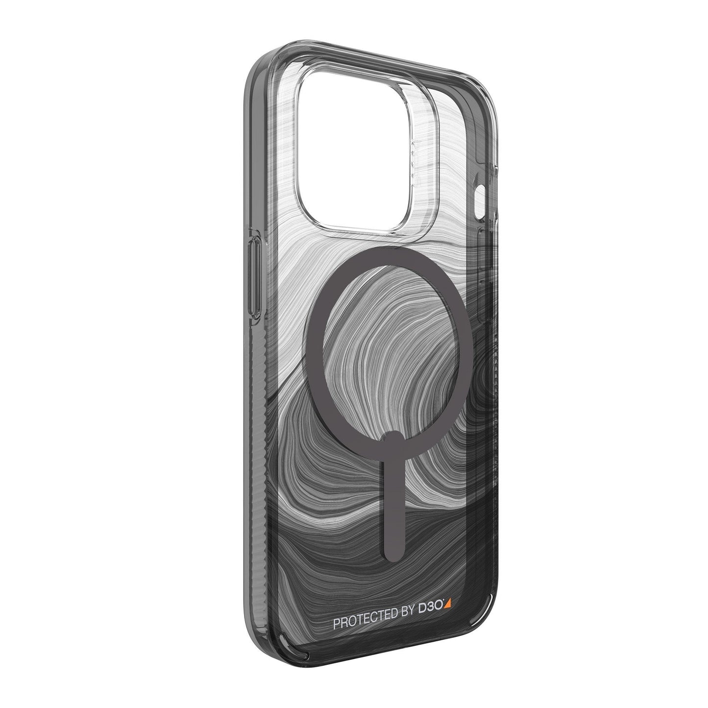 iPhone 14 Pro Gear4 D3O Milan Snap Case - Black Swirl