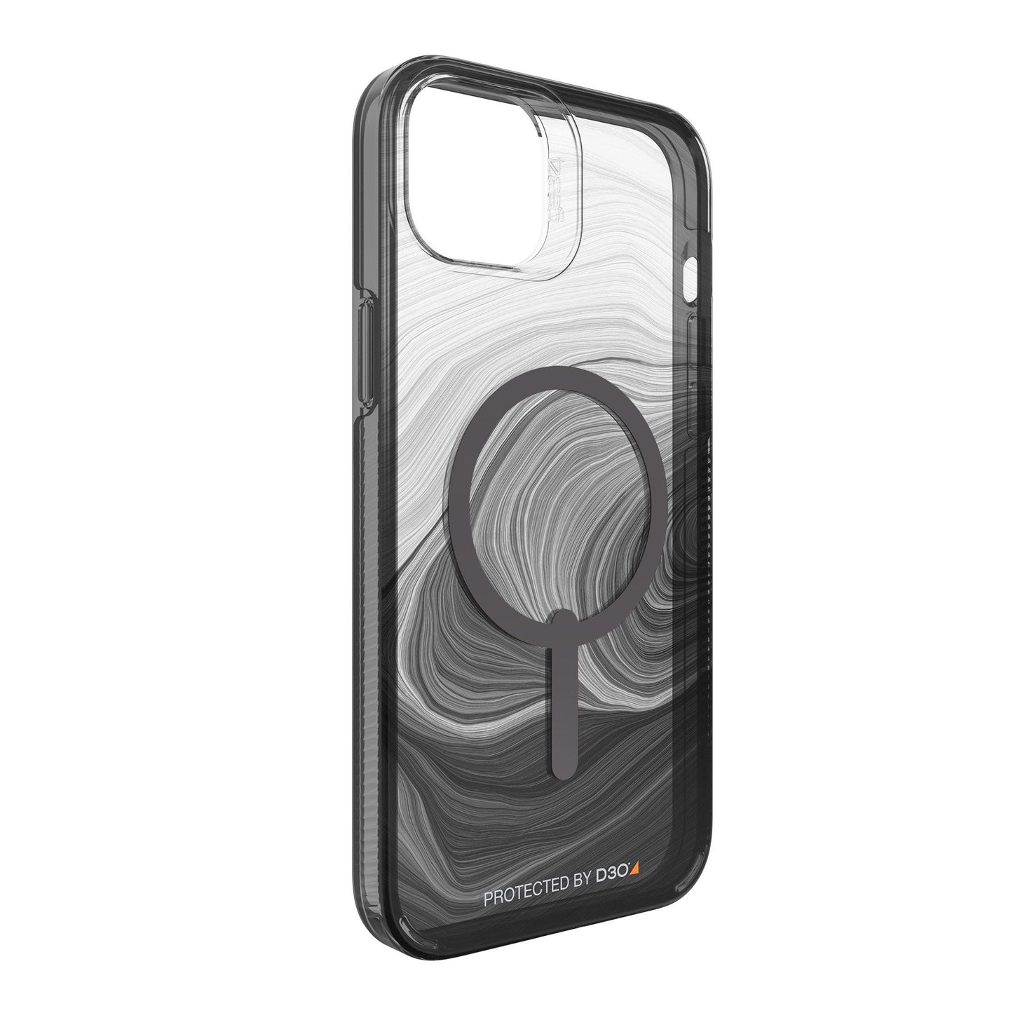 iPhone 15 Plus/14 Plus Gear4 D3O Milan Snap Case - Black Swirl