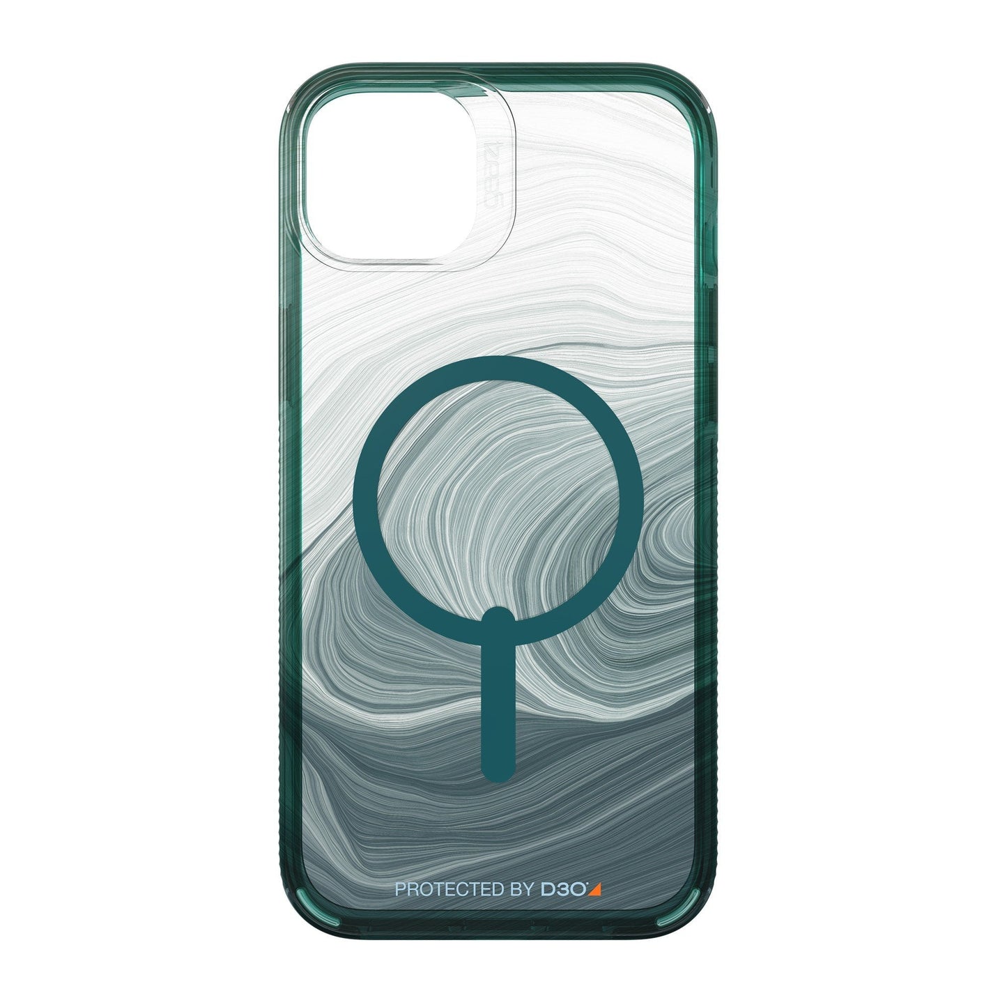 iPhone 15 Plus/14 Plus Gear4 D3O Milan Snap Case - Green Swirl