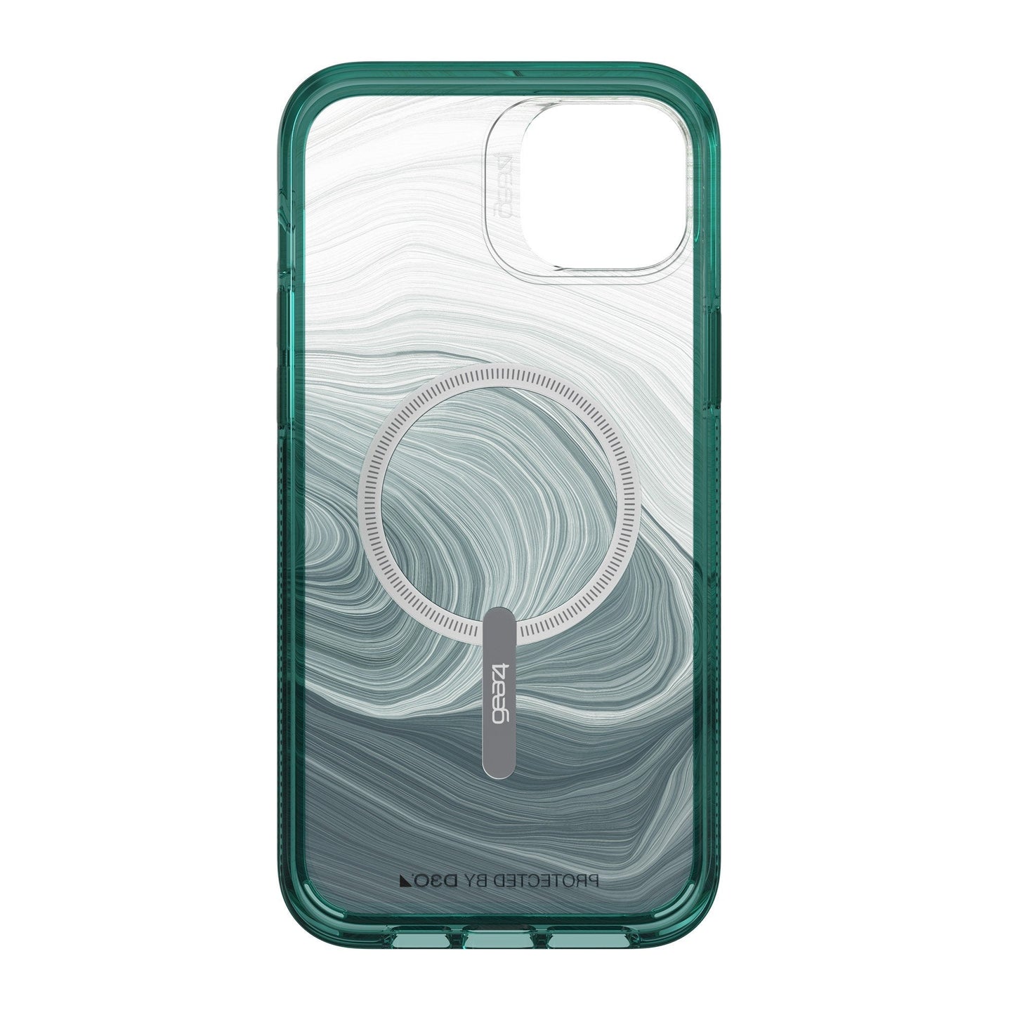 iPhone 15 Plus/14 Plus Gear4 D3O Milan Snap Case - Green Swirl