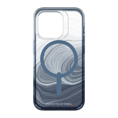 iPhone 14 Pro Gear4 D3O Milan Snap Case - Blue Swirl