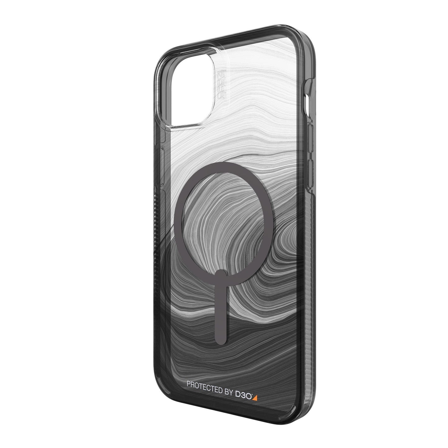 iPhone 15 Plus/14 Plus Gear4 D3O Milan Snap Case - Black Swirl