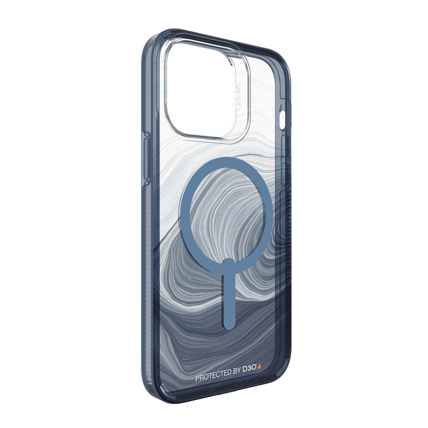 iPhone 14 Pro Max Gear4 D3O Milan Snap Case - Blue Swirl