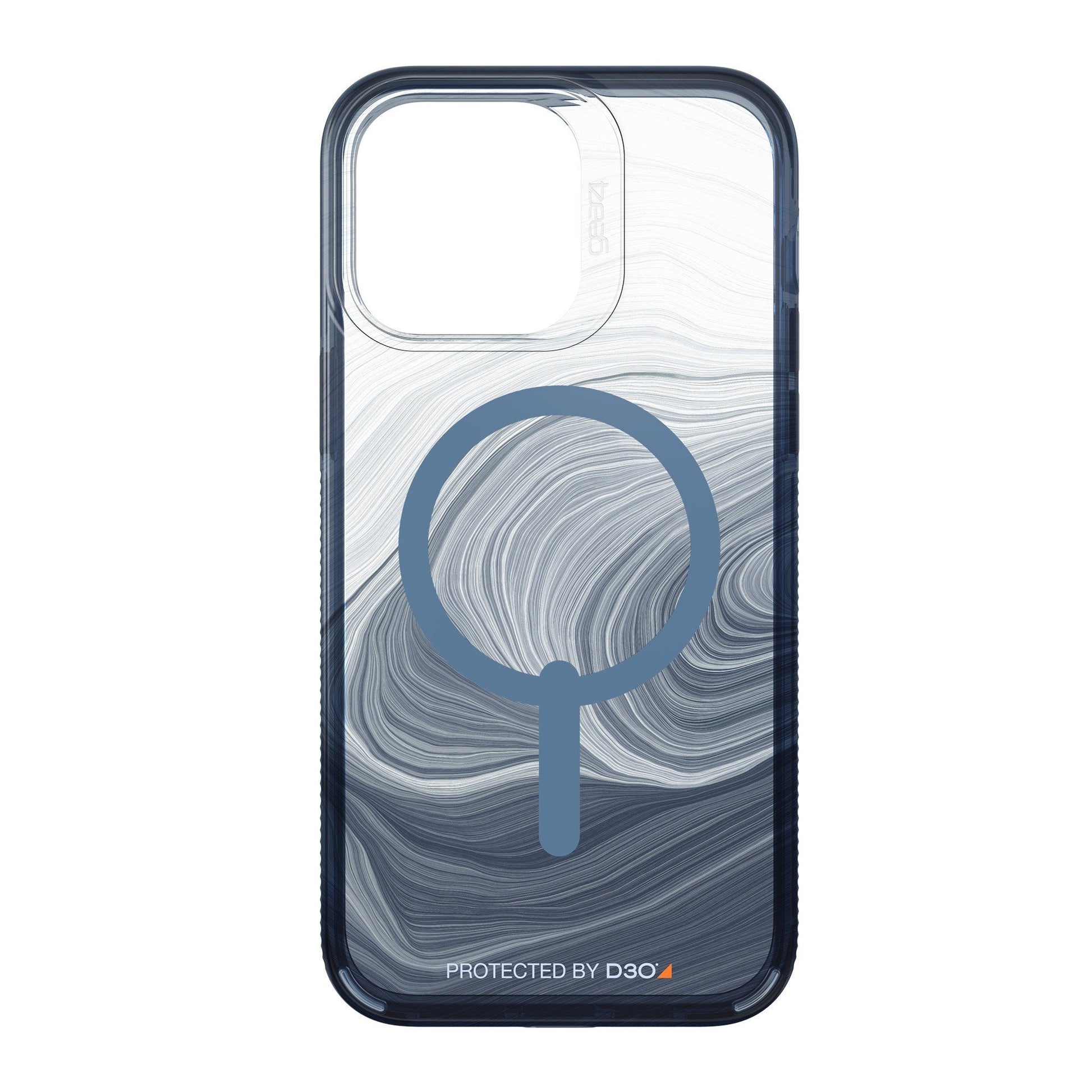 iPhone 14 Pro Max Gear4 D3O Milan Snap Case - Blue Swirl