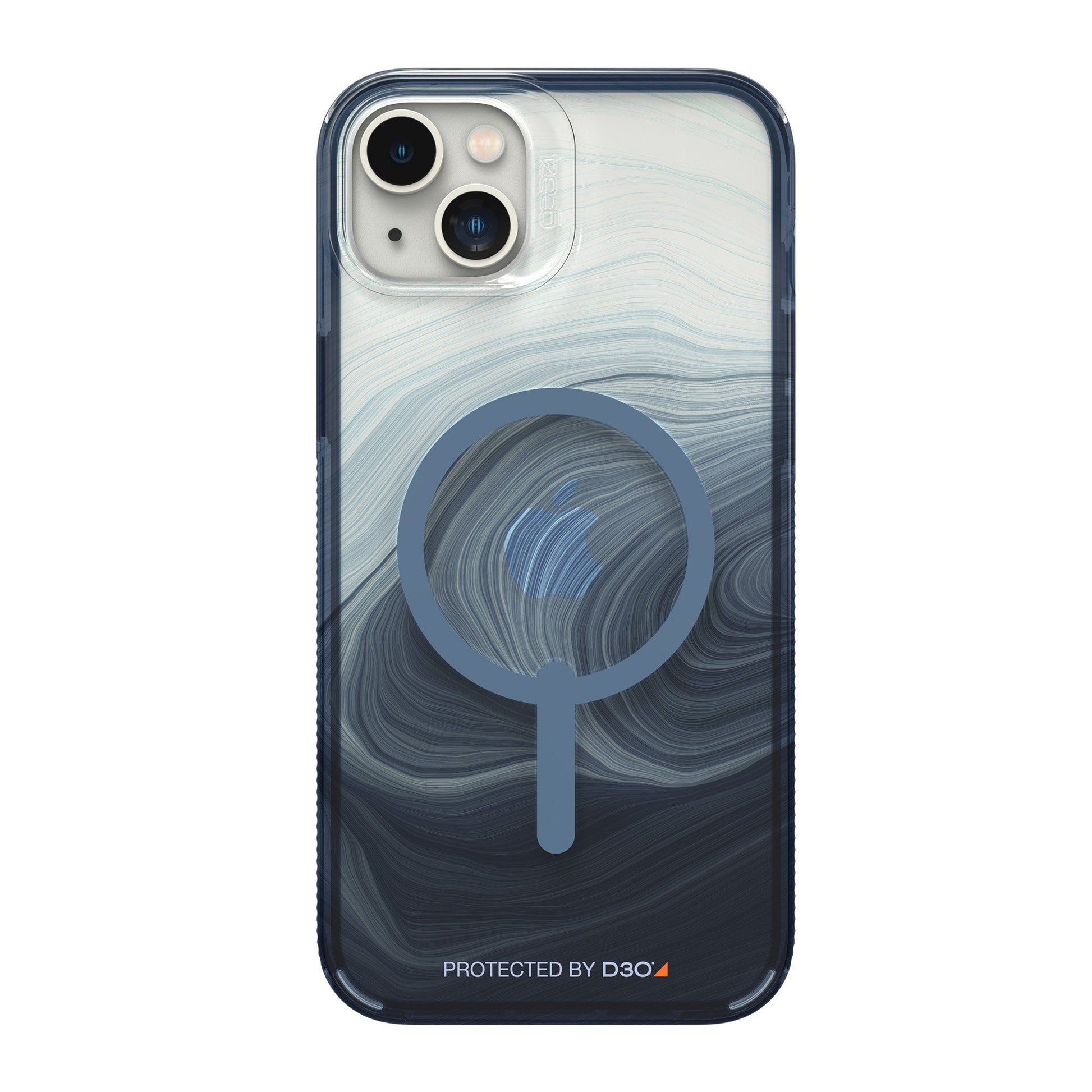 iPhone 15 Plus/14 Plus Gear4 D3O Milan Snap Case - Blue Swirl