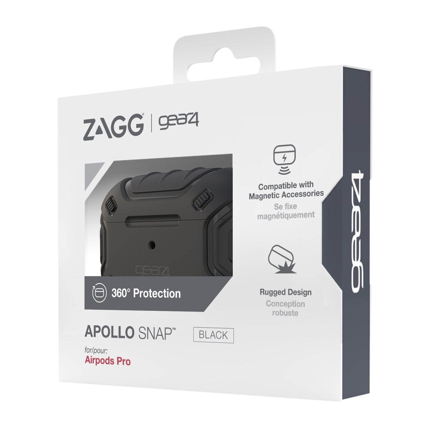 Airpods Pro Gear4 Apollo Snap Case - Black