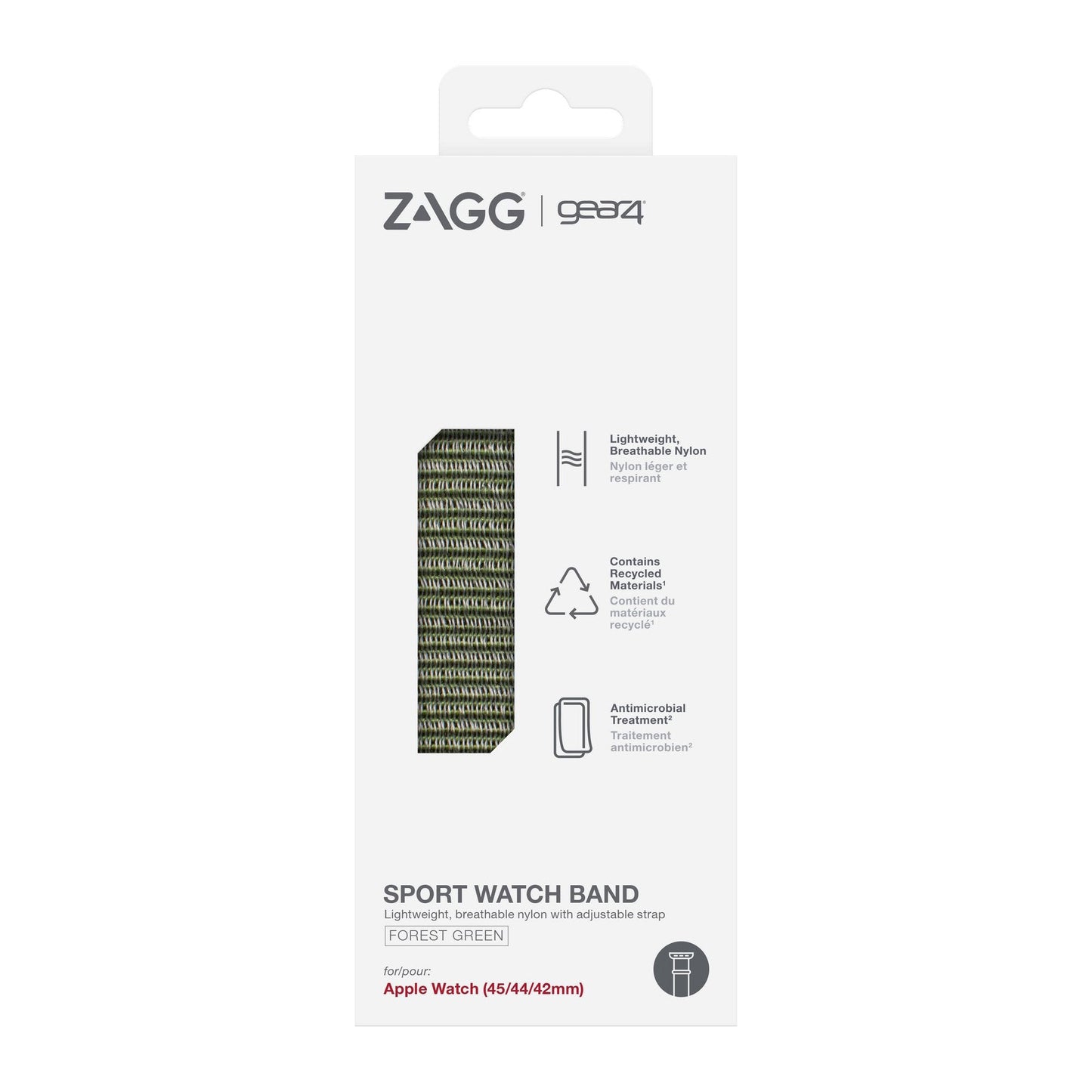 Apple Watch 42/44/45/46mm Gear4 Sport Band - Forest Green