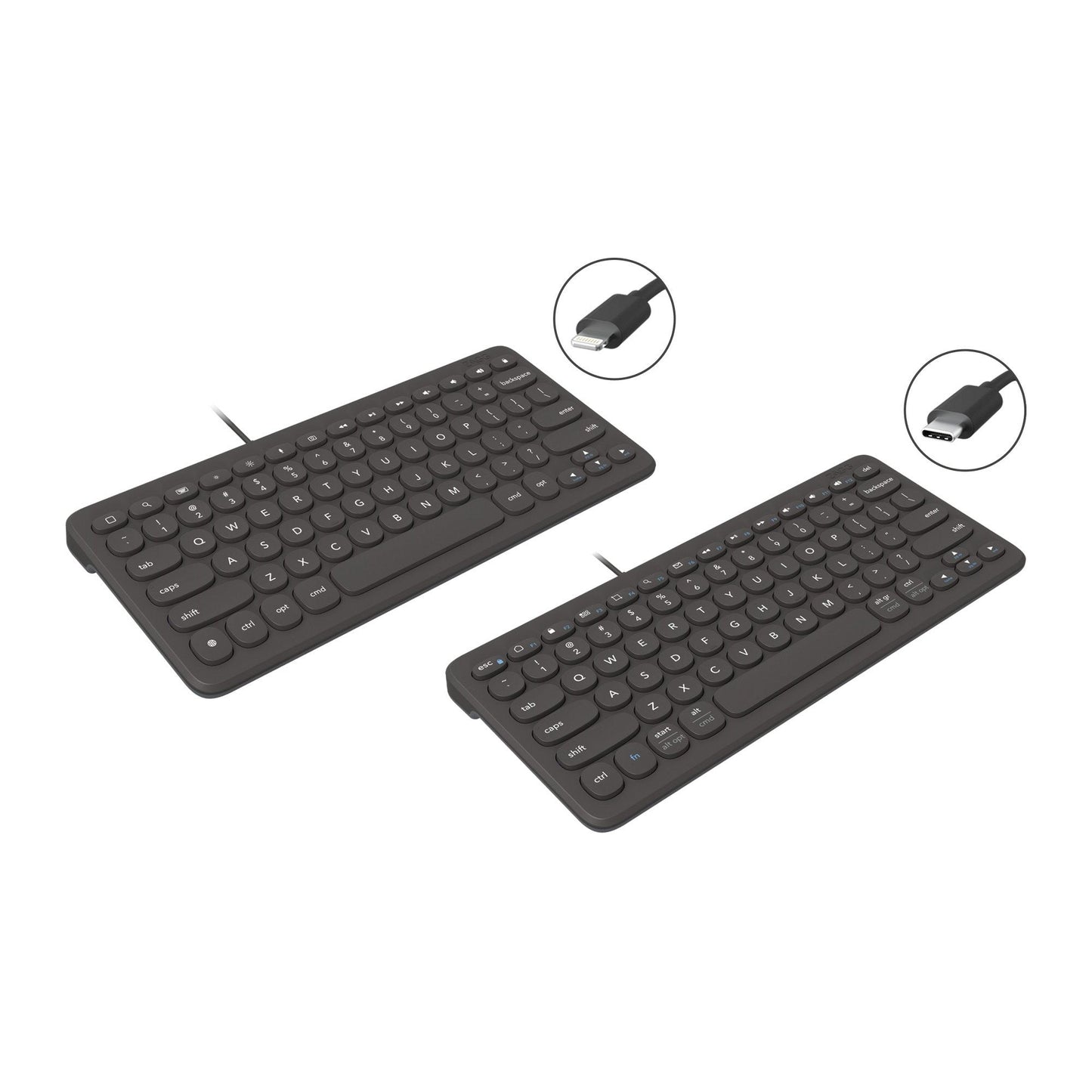 ZAGG Lightning Wired Keyboard 12inch - Black