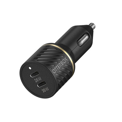 Otterbox 50W Black Dual Port USB-C PD 20W + USB-C PD 30W Car Charger