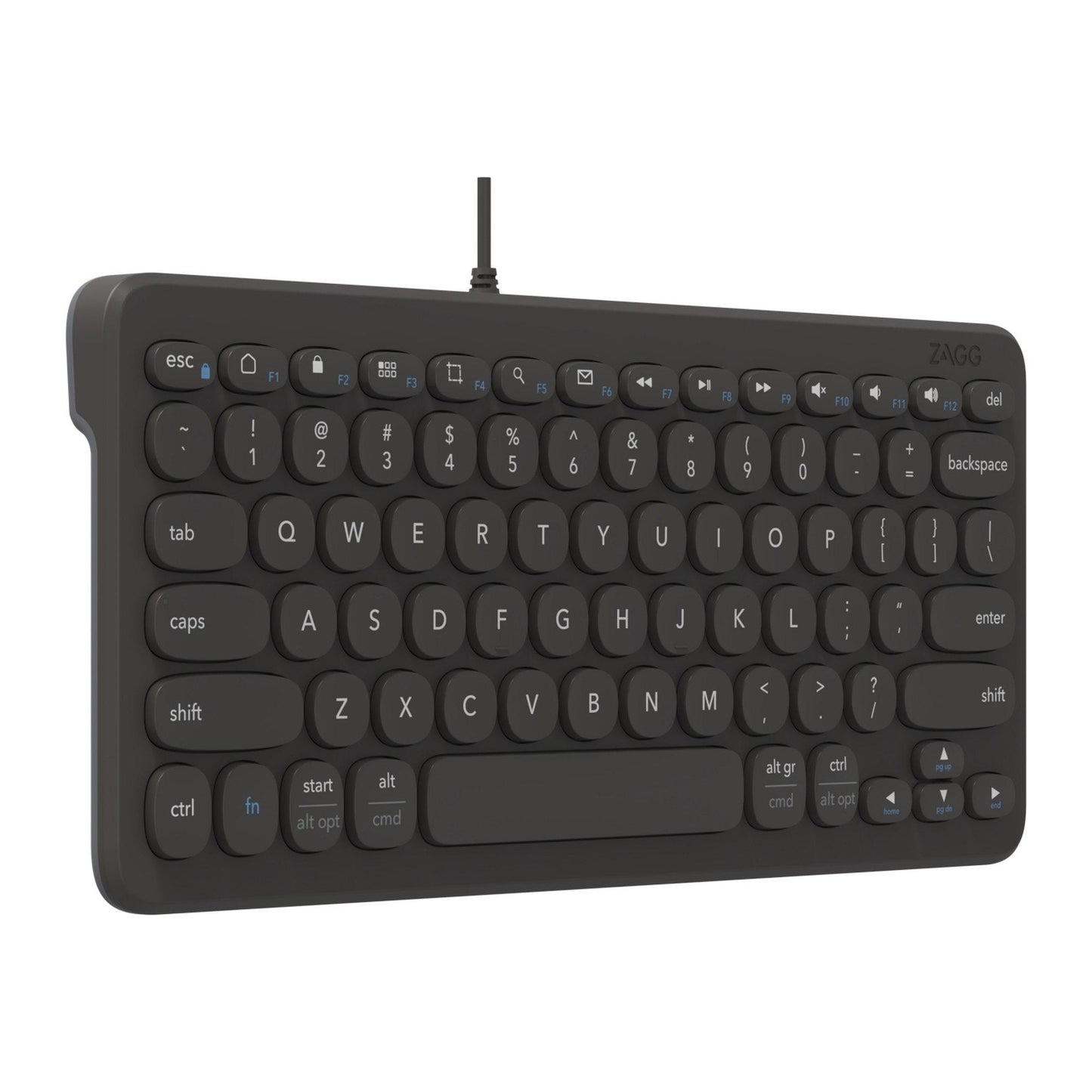 ZAGG Type-C Wired Keyboard 12inch - Black