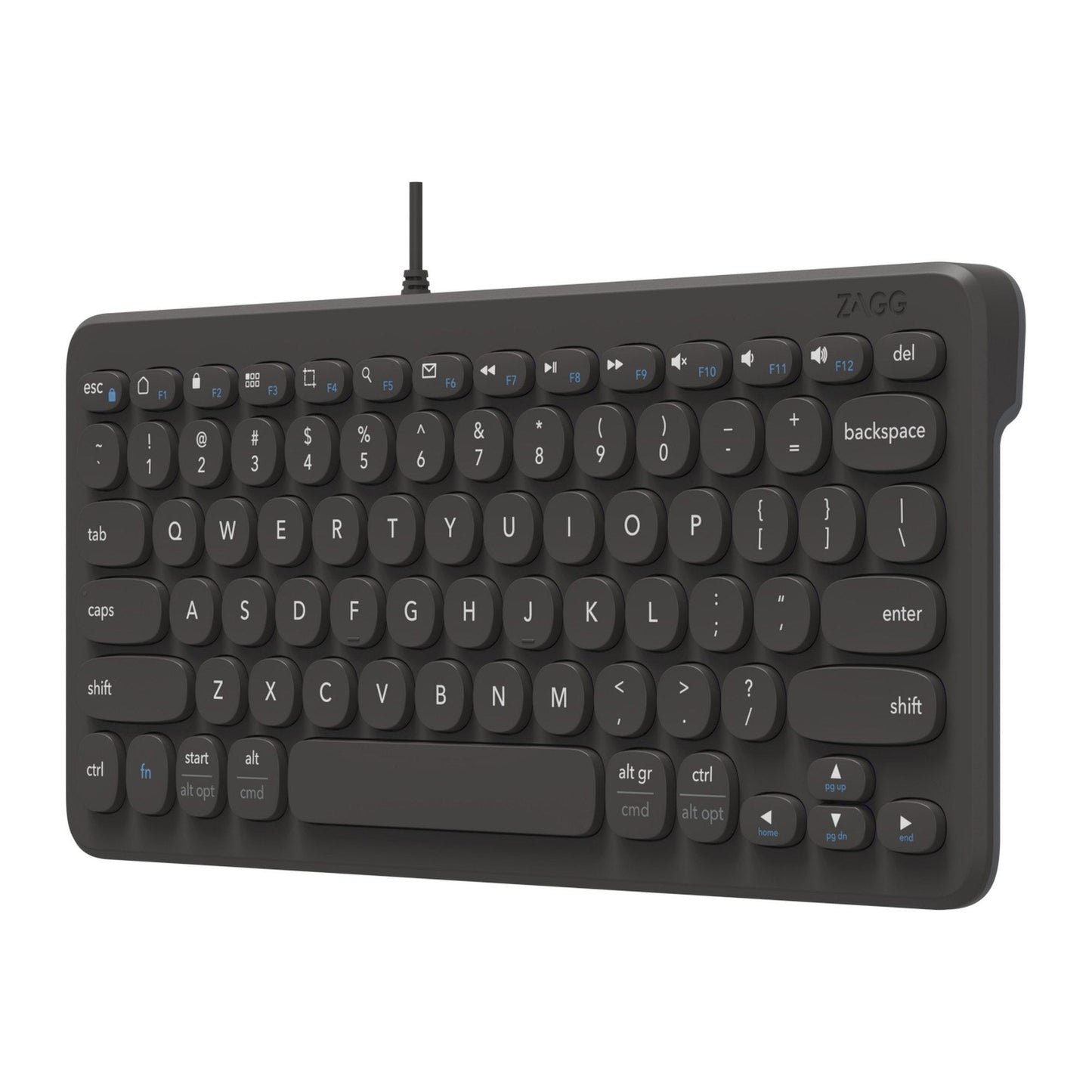 ZAGG Type-C Wired Keyboard 12inch - Black