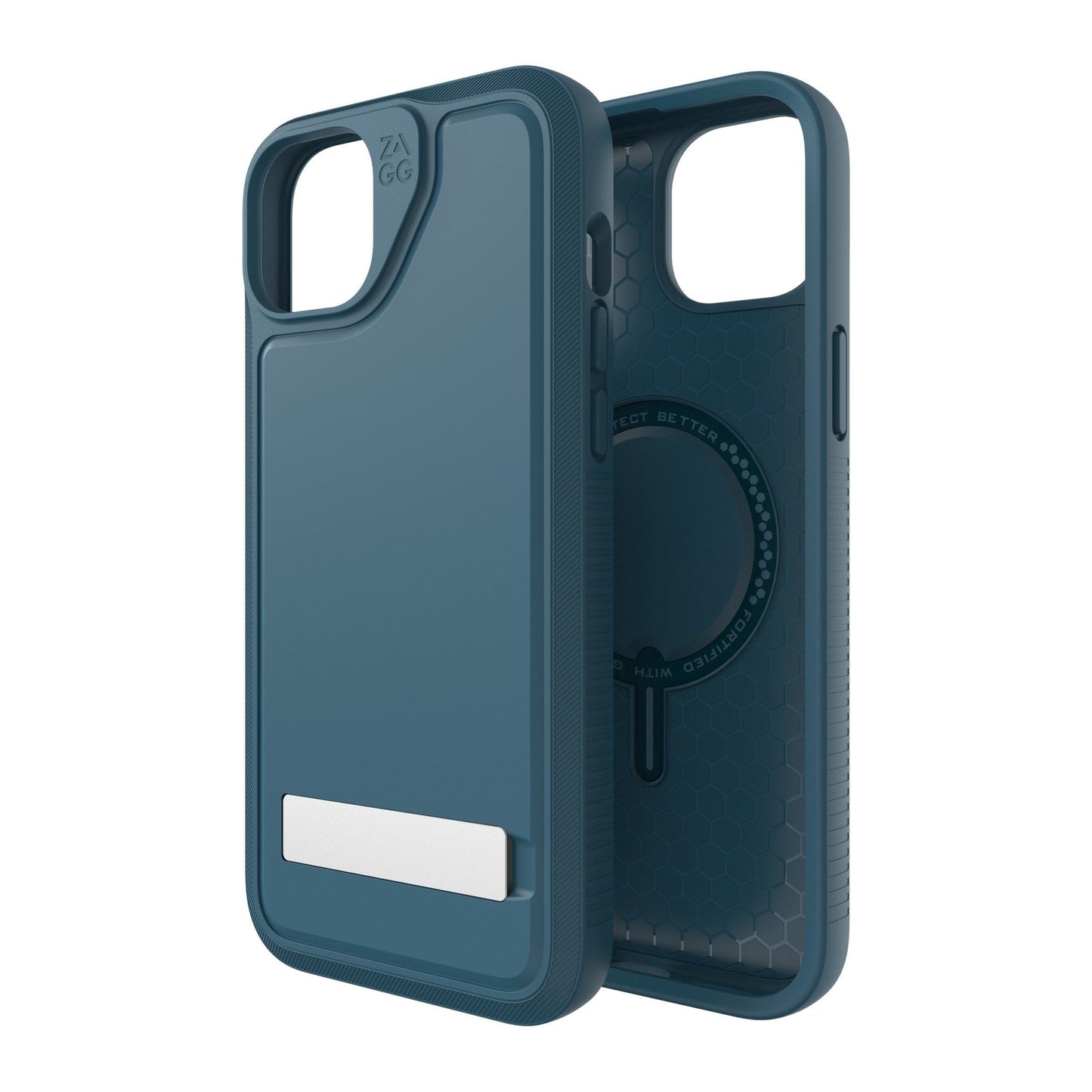 iPhone 15 Plus/14 Plus ZAGG/GEAR4 Graphene Everest Snap Kickstand Case - Marine