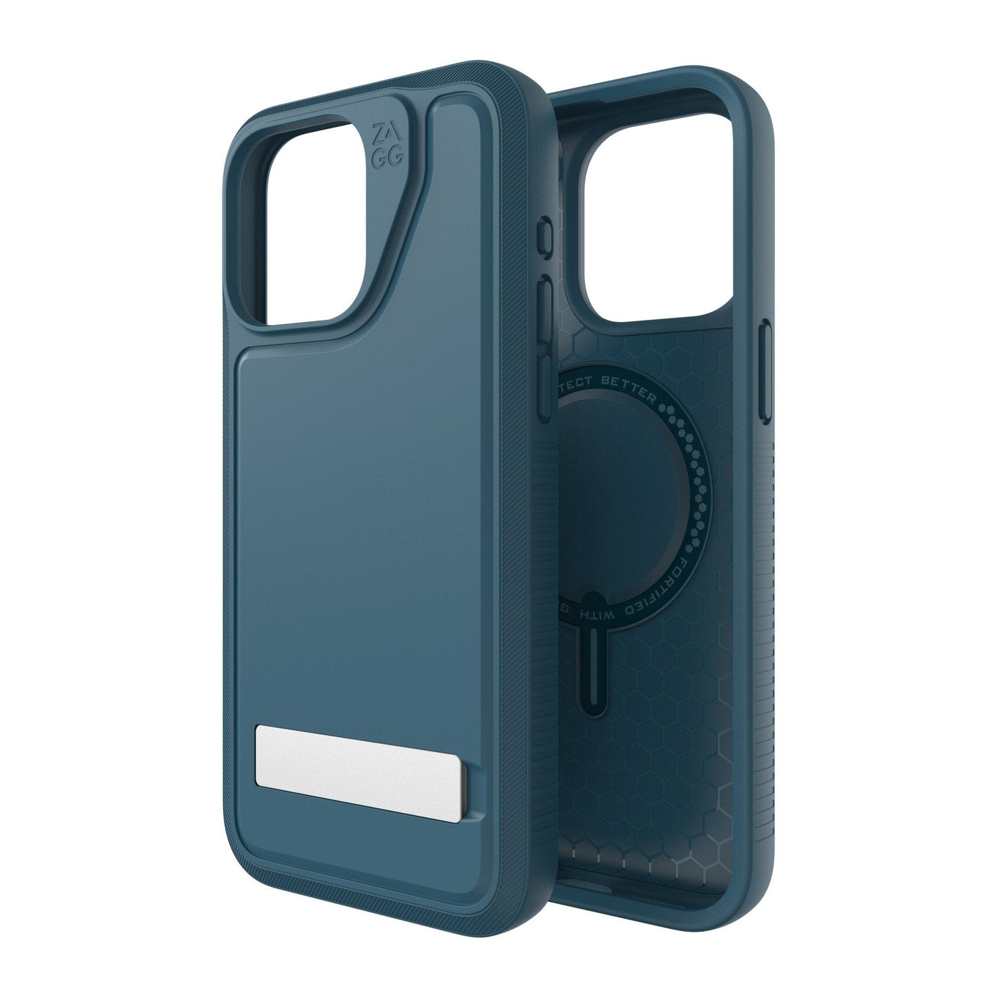 iPhone 15 Pro Max ZAGG/GEAR4 Graphene Everest Snap Kickstand Case - Marine